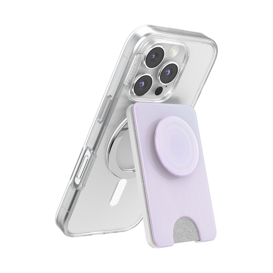 Opalescent White — MagSafe Kick-Out PopWallet+ & Stand - US 01514