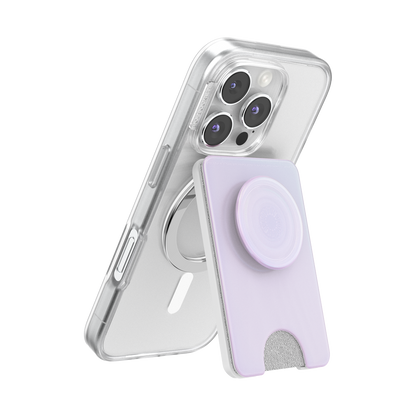 Opalescent White — MagSafe Kick-Out PopWallet+ & Stand - US 38980