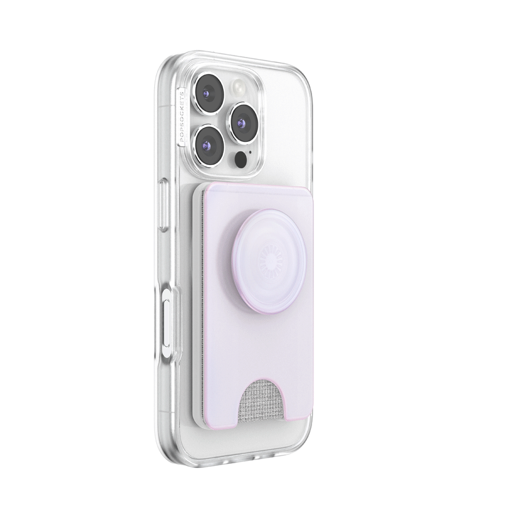 Opalescent White — MagSafe Kick-Out PopWallet+ & Stand - US 08648