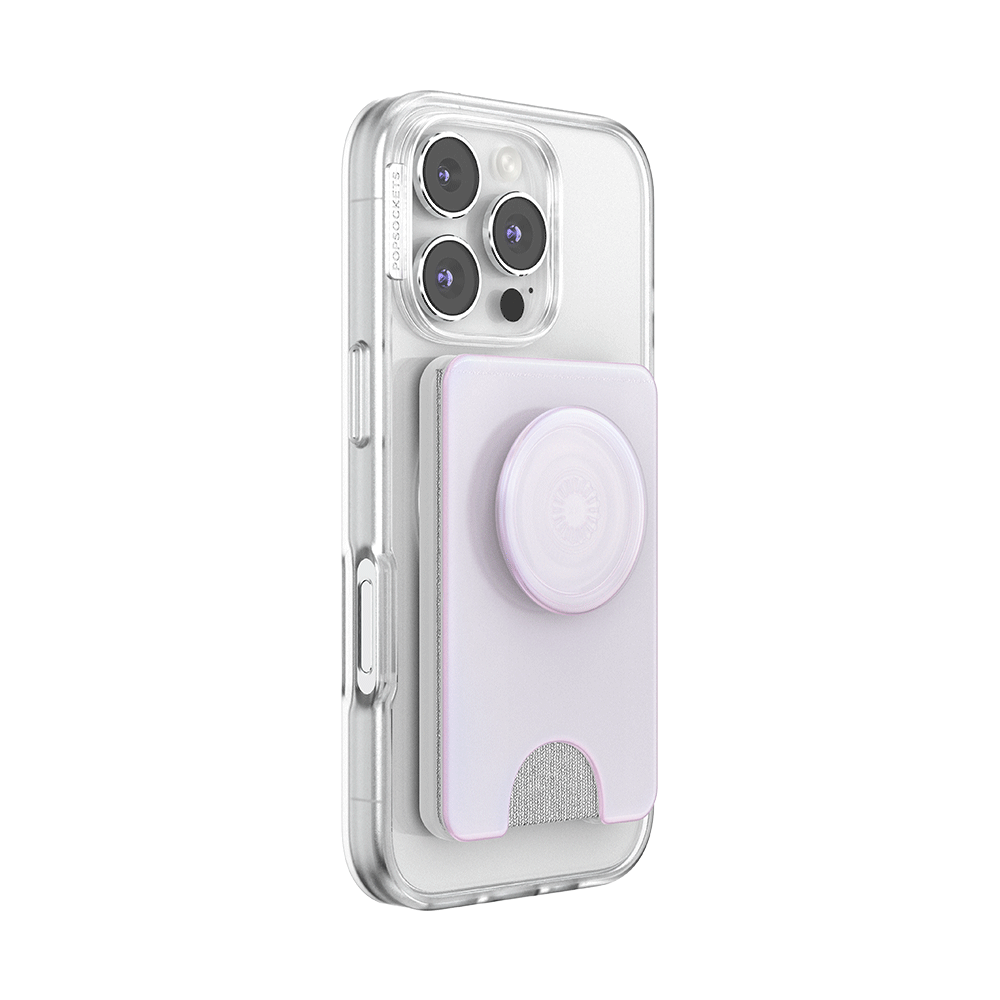 Opalescent White — MagSafe Kick-Out PopWallet+ & Stand - US 51346