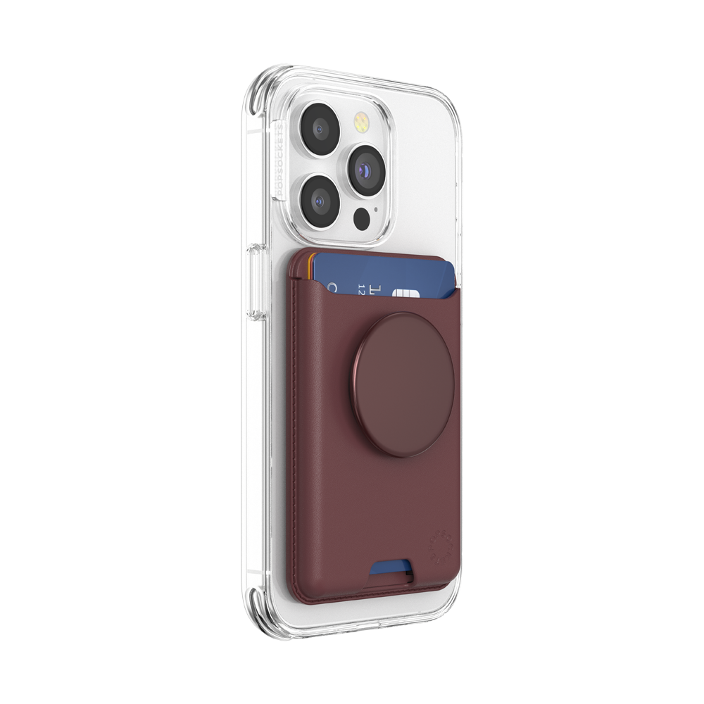 Aluminum Oxblood — Softgoods MagSafe PopWallet+ - US 98368