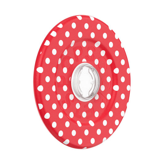 Polkadot Red —  MagSafe Round Base - US 97464