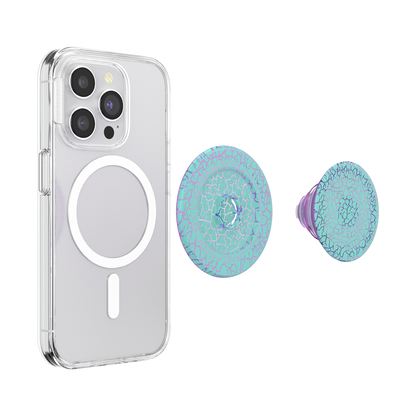 Crackle Reef Printed Sugar Plum — MagSafe PopGrip - US 55146