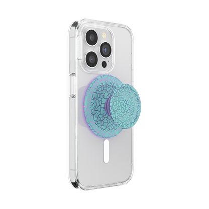 Crackle Reef Printed Sugar Plum — MagSafe PopGrip - US 55146