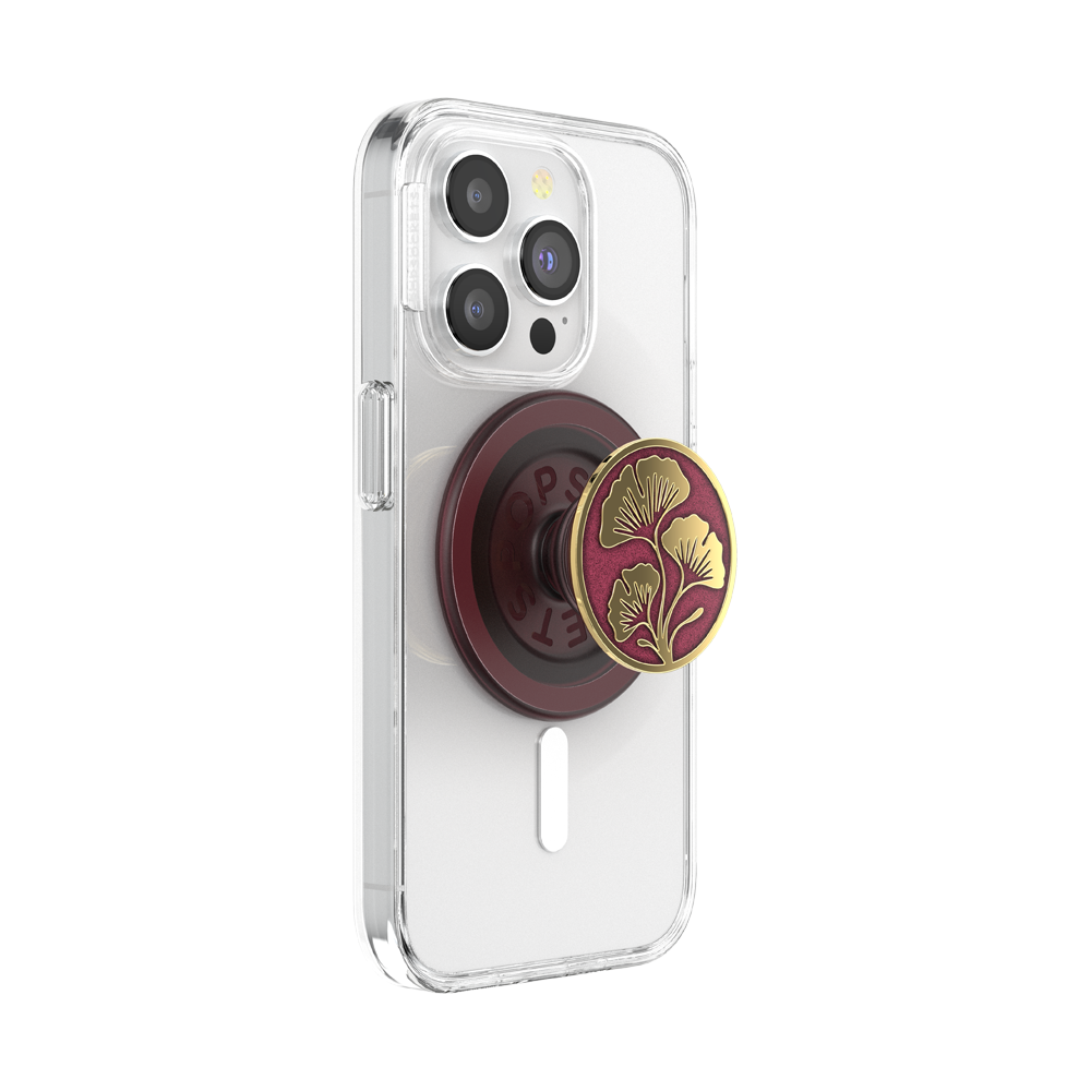 Enamel Ginkgo Oxblood — MagSafe PopGrip - US 34043