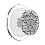 Enamel Silver Mandala — MagSafe PopGrip - US 50136