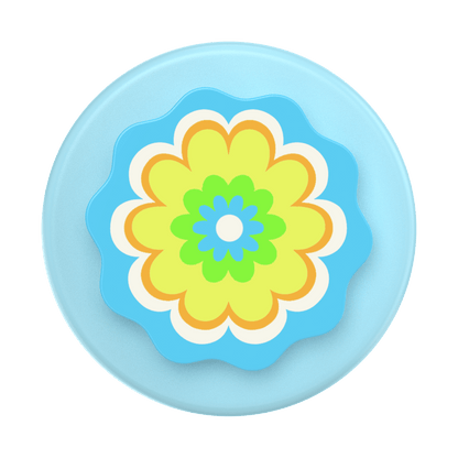 Molded Flower Kaleidoscope Blue — MagSafe PopGrip - US 15973