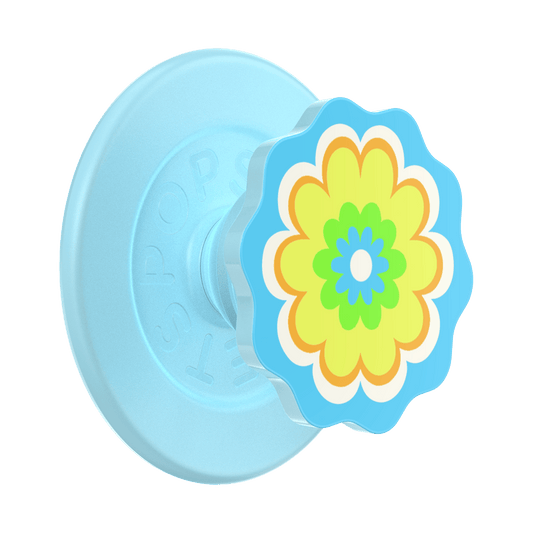 Molded Flower Kaleidoscope Blue — MagSafe PopGrip - US 43749