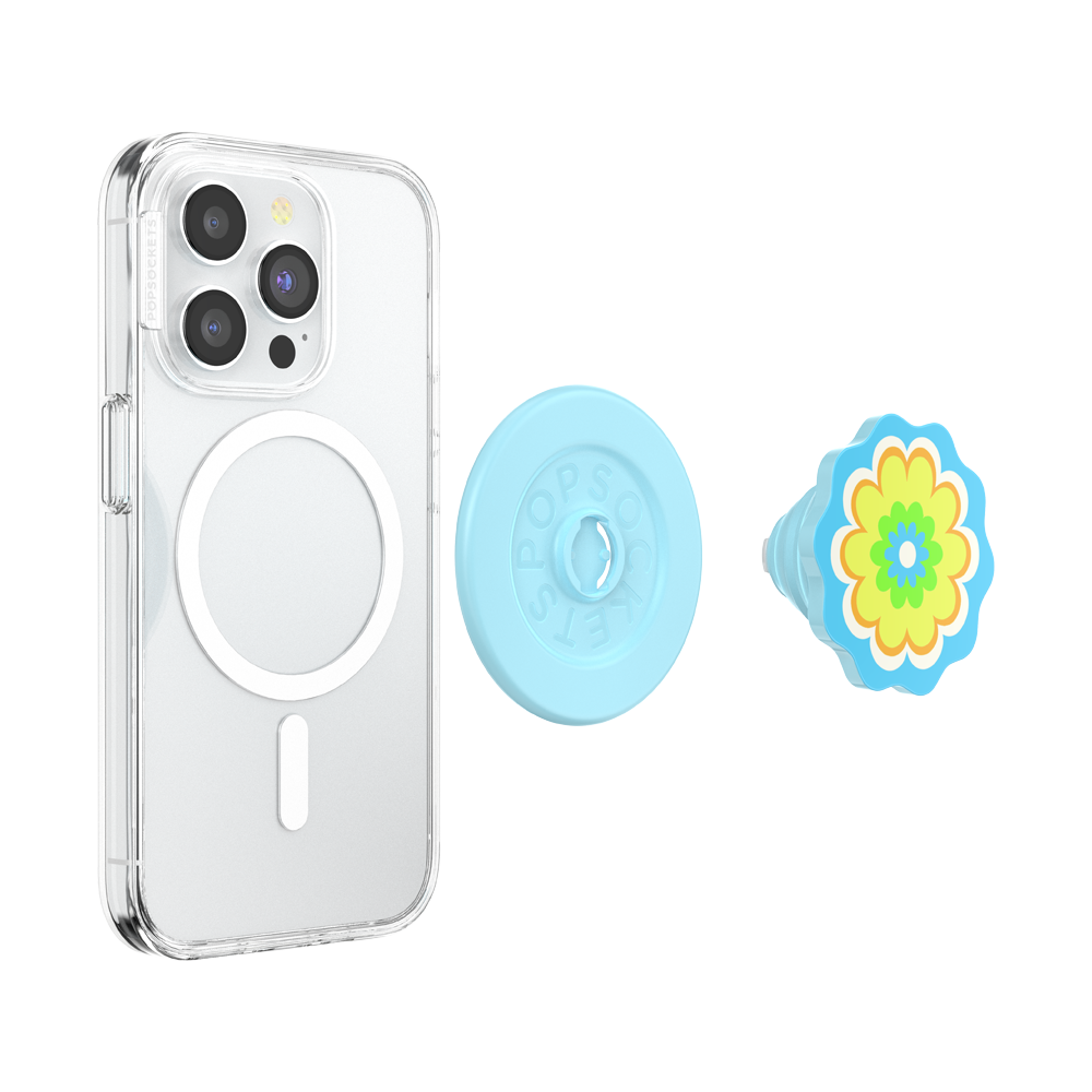 Molded Flower Kaleidoscope Blue — MagSafe PopGrip - US 15973