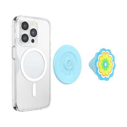 Molded Flower Kaleidoscope Blue — MagSafe PopGrip - US 15973