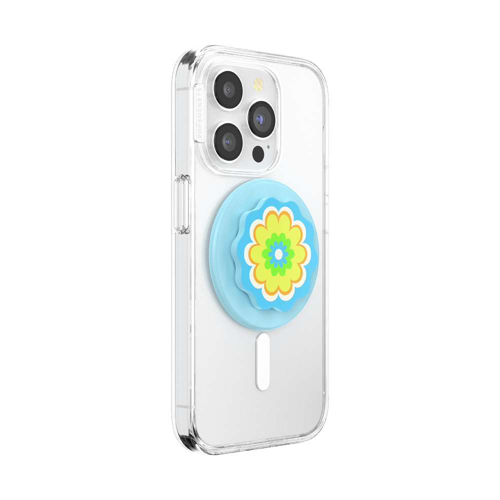 Molded Flower Kaleidoscope Blue — MagSafe PopGrip - US 89278