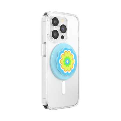 Molded Flower Kaleidoscope Blue — MagSafe PopGrip - US 15973