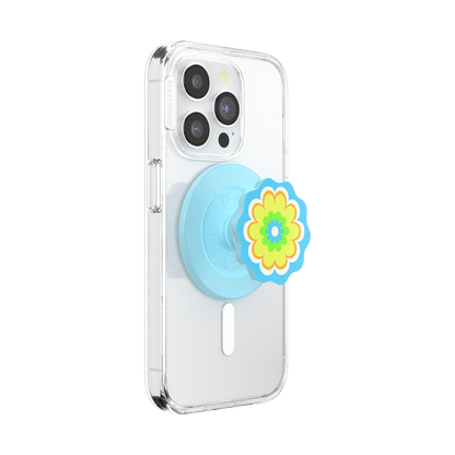 Molded Flower Kaleidoscope Blue — MagSafe PopGrip - US 52445