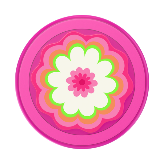 Molded Flower Kaleidoscope Pink — MagSafe PopGrip - US 72861