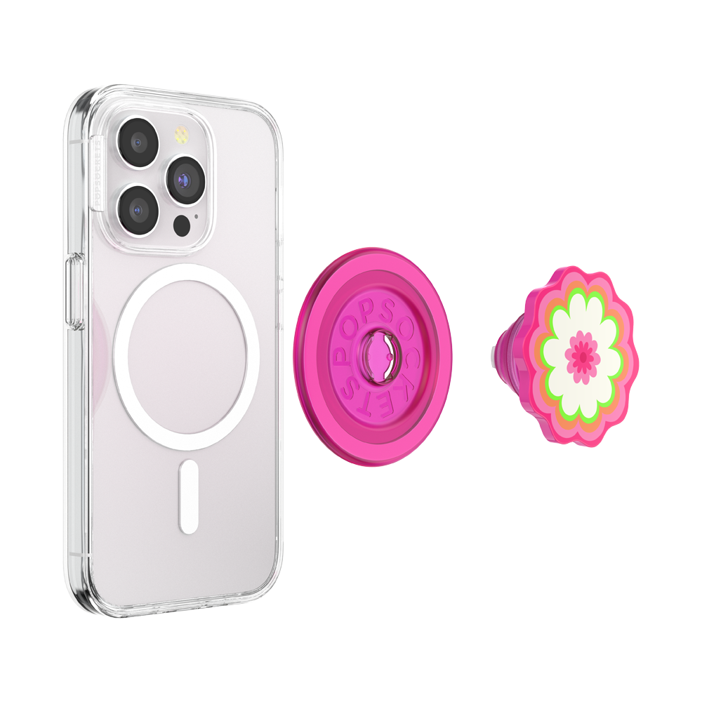 Molded Flower Kaleidoscope Pink — MagSafe PopGrip - US 30605