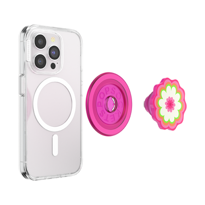 Molded Flower Kaleidoscope Pink — MagSafe PopGrip - US 72861