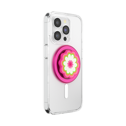 Molded Flower Kaleidoscope Pink — MagSafe PopGrip - US 96474