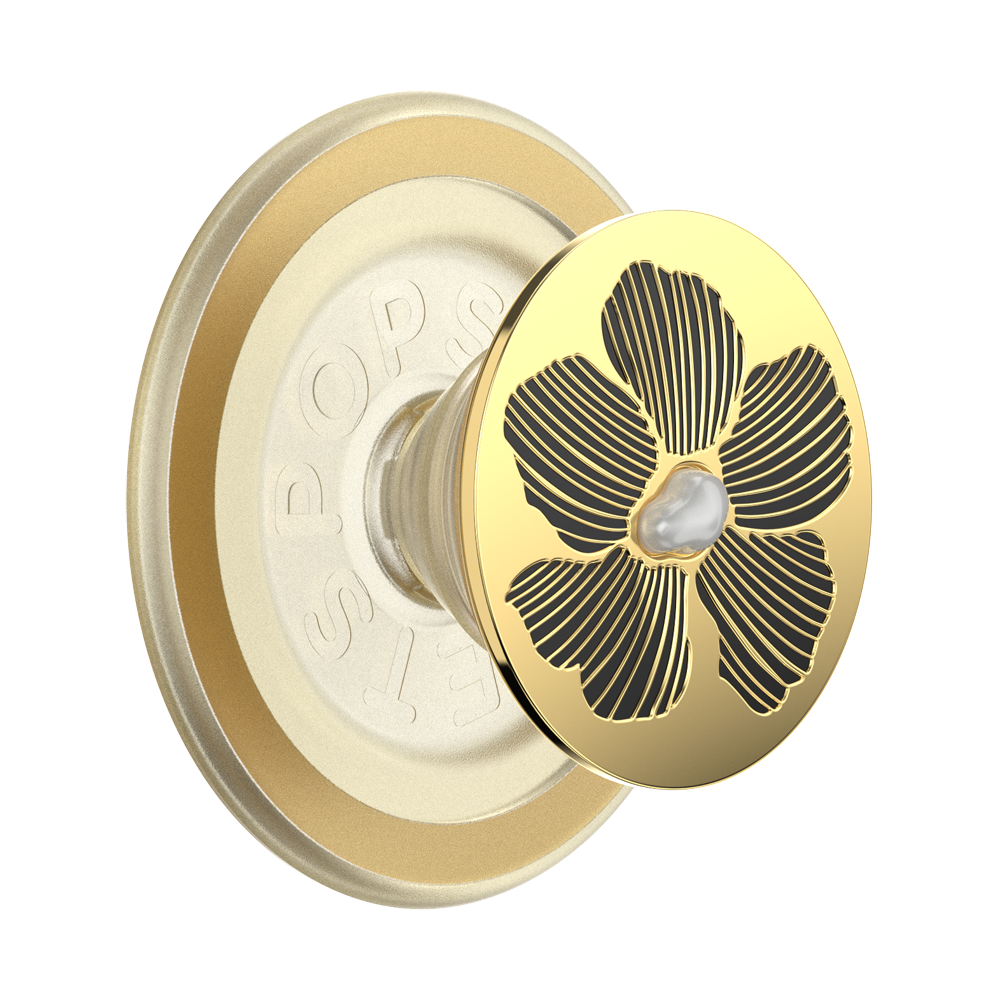 Enamel Mae Flower with Pearl — MagSafe PopGrip - US 75969