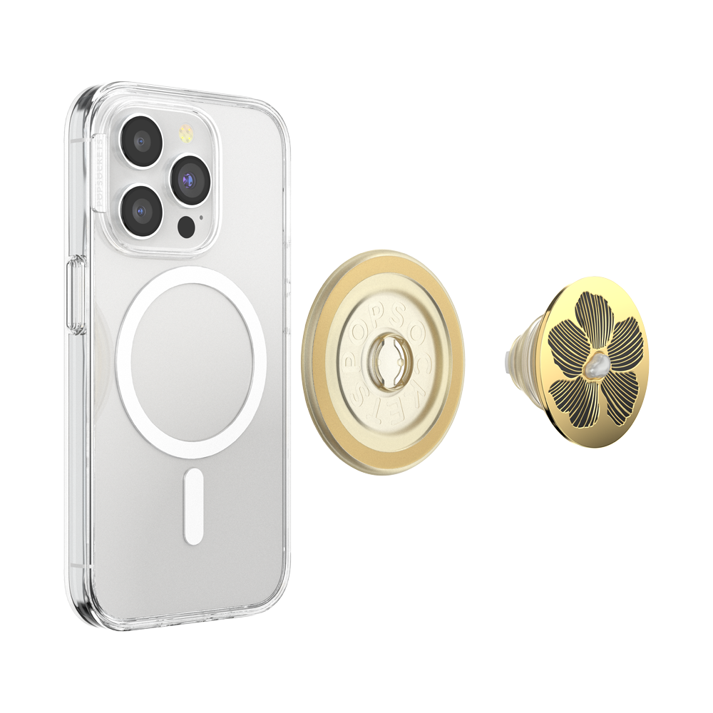 Enamel Mae Flower with Pearl — MagSafe PopGrip - US 23393