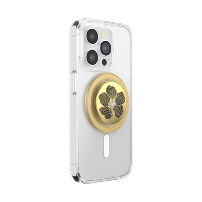Enamel Mae Flower with Pearl — MagSafe PopGrip - US 76548