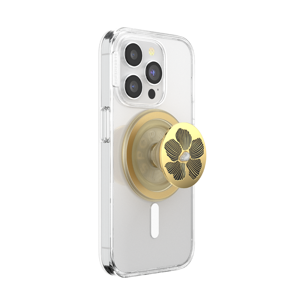 Enamel Mae Flower with Pearl — MagSafe PopGrip - US 75969