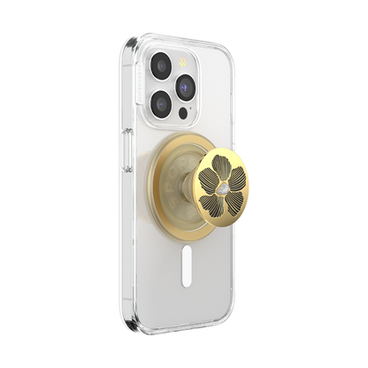 Enamel Mae Flower with Pearl — MagSafe PopGrip - US 05682