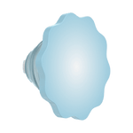 Molded Flower Blue Sigh — PopTop - US 61842