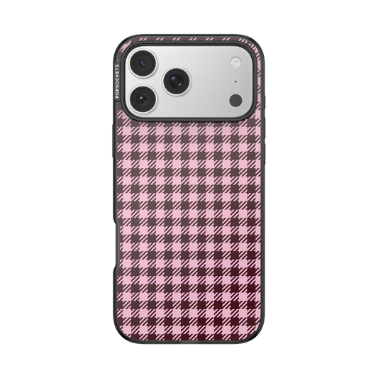 Black Cherry Gingham — iPhone 17 Pro Max MagSafe Case - US 12126