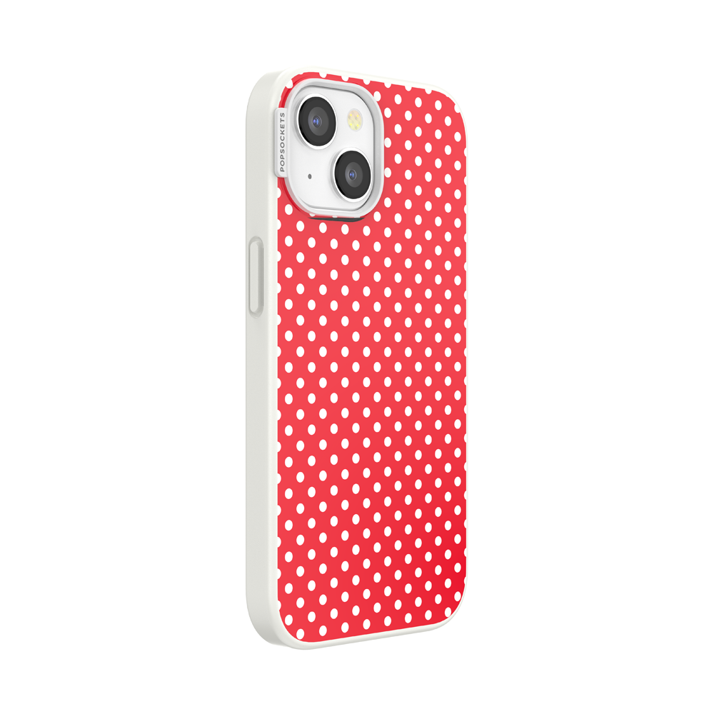 Cherry Red Polka Dot — iPhone 15 MagSafe Case - US 26388