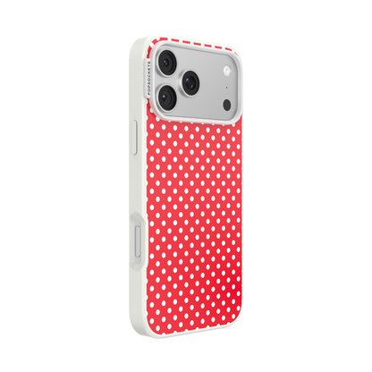 Cherry Red Polka Dot — iPhone 17 Pro Max MagSafe Case - US 12158