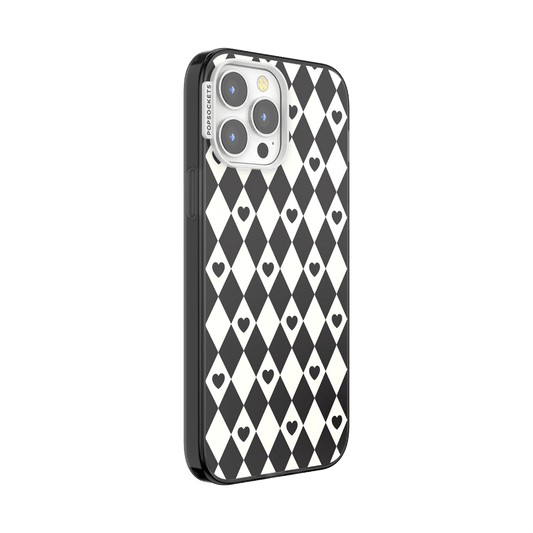 Harlequin Hearts Black — iPhone 13 Pro Max MagSafe Case - US 15088
