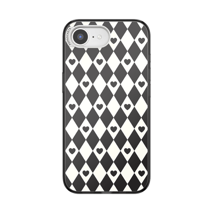 Harlequin Hearts Black  — iPhone 17e/16e MagSafe Case - US 81243