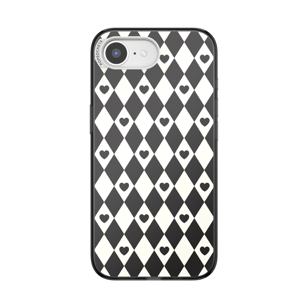 Harlequin Hearts Black  — iPhone 17e/16e MagSafe Case - US 31880