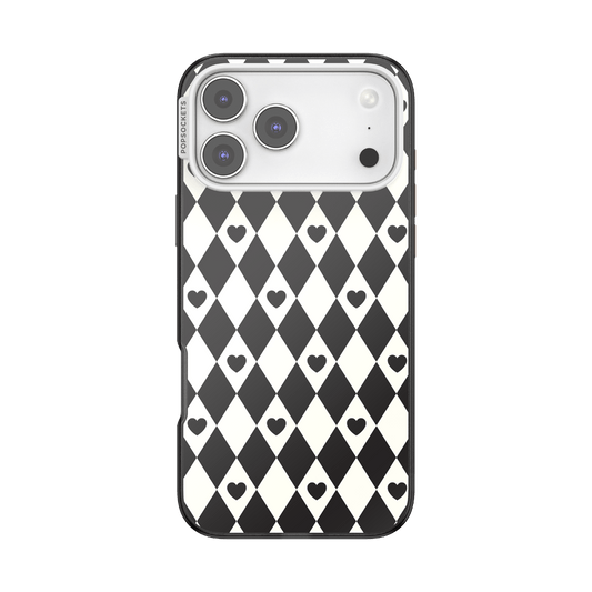 Harlequin Hearts Black — iPhone 17 Pro Max MagSafe Case - US 98778