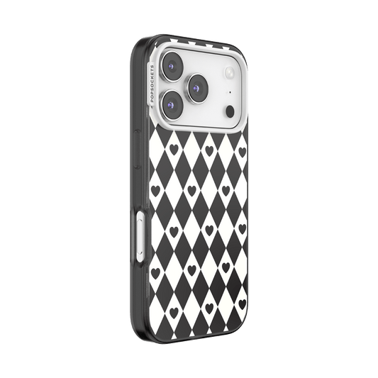 Harlequin Hearts Black — iPhone 17 Pro MagSafe Case - US 41413