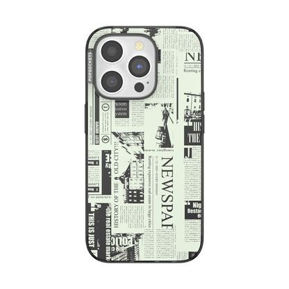 Hot off the Press Black — iPhone 15 Pro MagSafe Case - US 73671