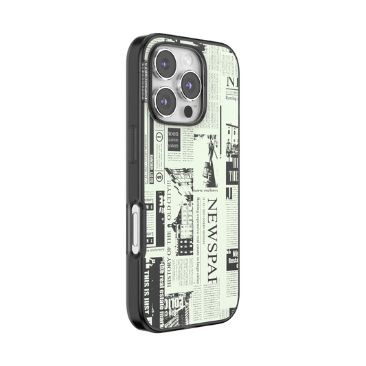 Hot off the Press Black — iPhone 16 Pro MagSafe Case - US 11183