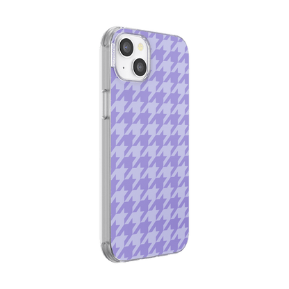 Lilac Houndstooth — iPhone 14 Plus MagSafe Case - US 80500