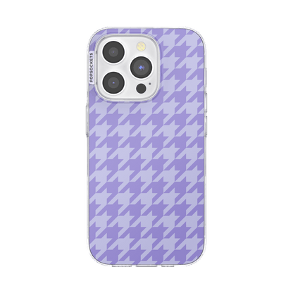 Lilac Houndstooth — iPhone 15 Pro MagSafe Case - US 87808