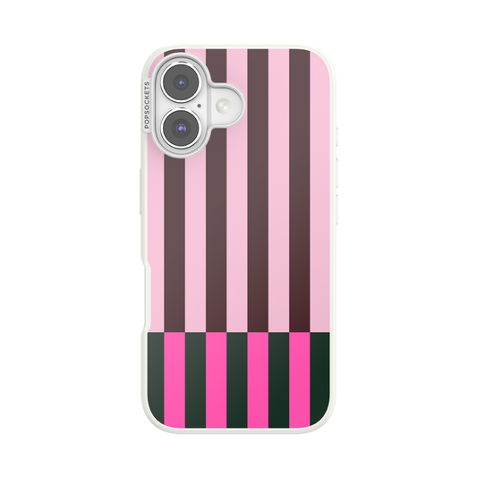 Pop of Pink Stripe — iPhone 16 MagSafe Case - US 47346