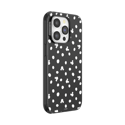 Translucent Black Mickey Polka Dot — iPhone 14 Pro MagSafe Case - US 00437