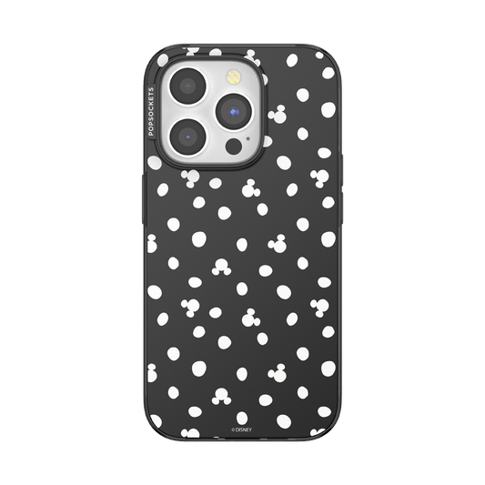Translucent Black Mickey Polka Dot — iPhone 15 Pro MagSafe Case - US 53538