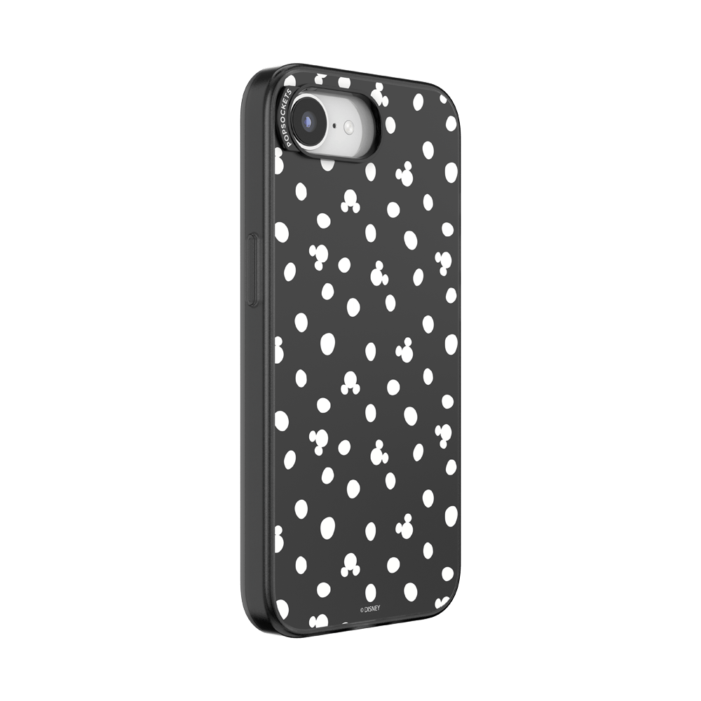 Translucent Black Mickey Polka Dot — iPhone 17e/16e MagSafe Case - US 46812