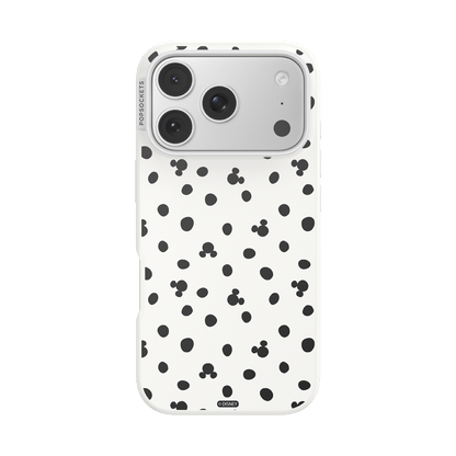 White Mickey Polka Dot — iPhone 17 Pro MagSafe Case - US 21396