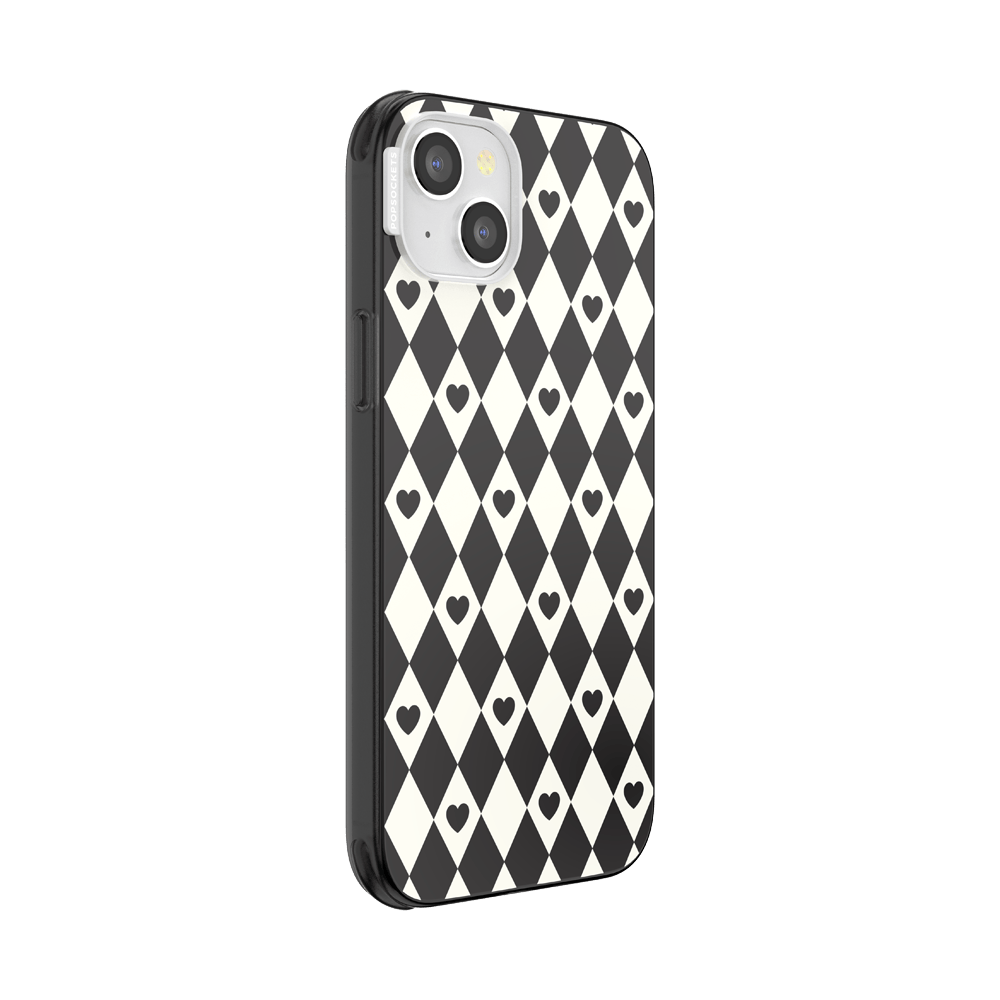 Harlequin Hearts Black  — iPhone 14 Plus MagSafe Case - US 27774