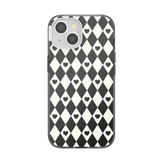Harlequin Hearts Black  — iPhone 15 MagSafe Case - US 99232