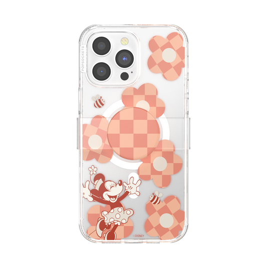 Minnie Checkered Flower  — iPhone 14 Pro Max MagSafe Case - US 39141