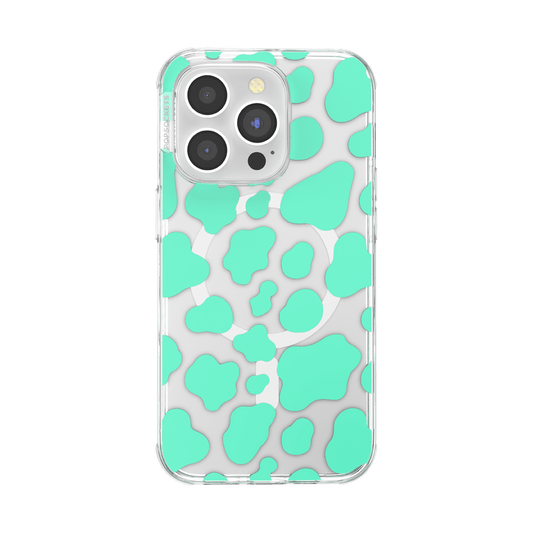Turquoise Cow Cow — iPhone 14 Pro MagSafe Case - US 49538