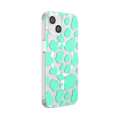 Turquoise Cow Cow  — iPhone 14 MagSafe Case - US 17632
