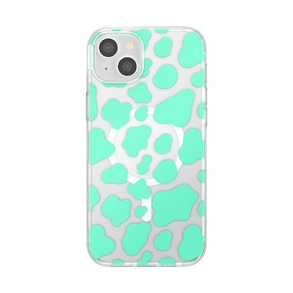 Turquoise Cow Cow  — iPhone 15 Plus MagSafe Case - US 47313